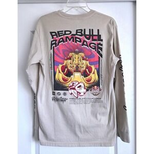 Troy Lee Designs Red Bull Rampage 24 Long Sleeve Biking Graphic T-Shirt Tan Sz M